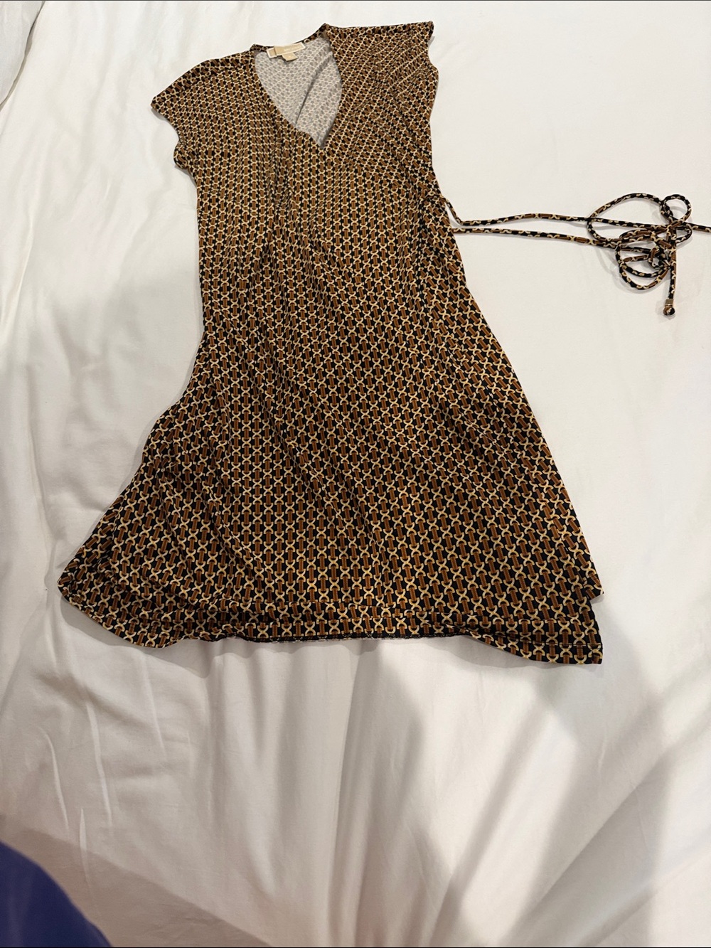 Women’s  Michael by Michael Kors Patterned Wrap Dress